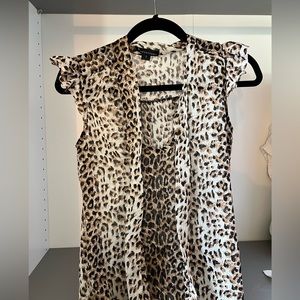 Forever21 cheetah print blouse. Size small.